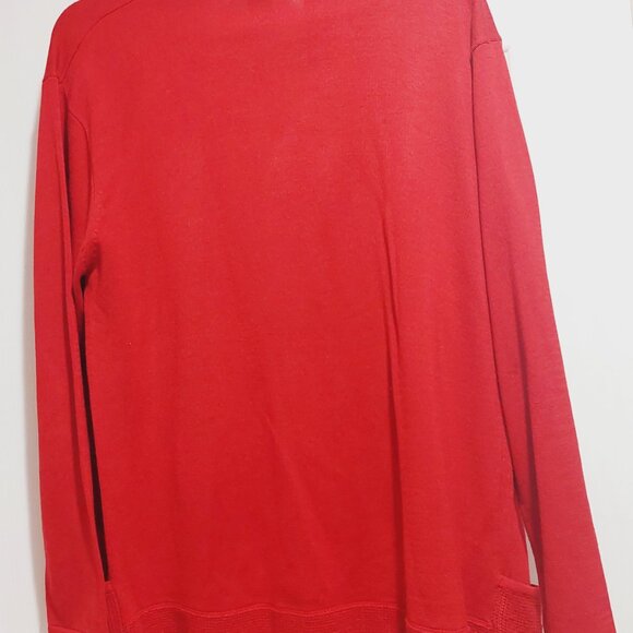 Red Cardigan Sweater - Picture 2 of 2